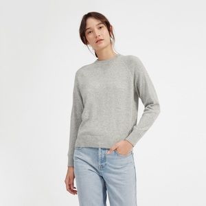 Everlane The Cashmere Shrunken Sweatshirt in Heather Gray XS